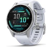 Garmin Fenix 8 - 43 mm AMOLED Steinweiss/Silber