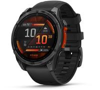 Garmin fenix 8 (47mm) mit QuickFit-Silikon-Armband (22mm) schwarz/schiefergrau