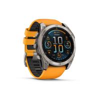 Garmin Fenix 8 51mm AMOLED Sapphire Graphit/Titanium - Armband Orange