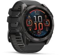 Garmin fenix 8 51mm AMOLED Sapphire Schwarz/Carbongrau Titan DLC 26mm Silikonarmband