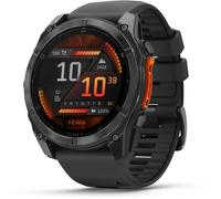 Garmin fenix 8 (51mm) Smartwatch mit QuickFit-Silikon-Armband (26mm) schwarz/schiefergrau