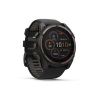 Garmin Fenix 8 51mm SOLAR Sapphire Graphit/Carbongrau - Armband Schwarz