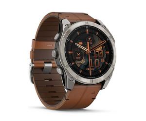 Garmin fenix® 8 AMOLED Saphir mit Lederarmband Ref. 010-02905-40 - Multisport GPS Smartwatch