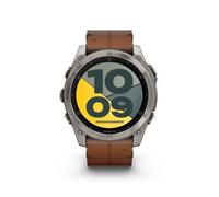 Garmin Fenix 8 AMOLED Sapphire 51mm graphit/titanium titan Leder-Armband braun (010-02905-40) | NEU | originalverpackt (OVP) | differenzbesteuert | AN727585