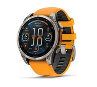 GARMIN Fenix 8 GPS WiFi 47mm AMOLED Titan Orange Wasserdicht 10ATM SpO2 Pulsmesser