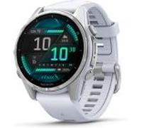 Garmin Fenix 8 [inkl. Silikonarmband steinweiß] 43mm Edelstahlgehäuse silber | Zustand: Neu | differenzbesteuert