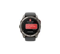 GARMIN fenix 8 Pro, 51 mm AMOLED Smartwatch Silikon, mm, Graphit/Schwarz