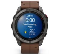 Garmin fenix® 8 PRPO AMOLED Saphir mit Lederarmband Ref. 010-03199-40 - Multisport GPS Smartwatch
