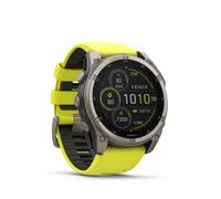 Garmin Fenix 8 Sapphire Solar DLC Titan GPS Multisport-Uhr, 51 mm Erwachsene graphit/Titanium Standard