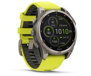 Garmin fenix 8 Sapphire Solar GPS Smartwatch - 47mm - Graphit/Titanium Titan one size