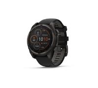 Garmin fenix® 8 fenix 8x - 51 mm MIP Solar Sapphire "Graphit/Carbongrau Titan DLC mit QuickFit-Silikon-Armband 26 mm Schwarz/Kieselgrau" 010-02907-11
