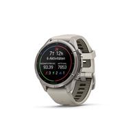 Garmin Fenix 9 Pro 43mm Grau/Sandstein 010-04335-86 GPS Multisport Smartwatch Silikonarmband, AMOLED Touchscreen