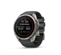 Garmin Fenix 9 Pro 51mm Graphit/Schwarz 010-04337-26 GPS Multisport Smartwatch Silikonarmband, AMOLED Touchscreen