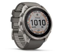 Garmin fenix 9 Pro inReach Solar - 51 mm GPS-Multisport-Smartwatch Kieselgrau/Silbergrau