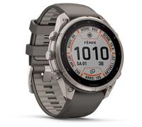 Garmin - Fenix 9 Pro-Solar with inReach - Multifunktionsuhr, Gr. 51 mm, grau (TitanwithSiliconeWristbandPebbleGrey/Silvergrey)