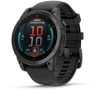 Garmin fenix E (47mm) Smartwatch mit QuickFit-Silikon-Armband (22mm) schwarz/schiefergrau