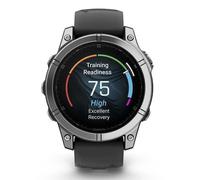 Garmin Fenix E Bluetooth GPS 47mm AMOLED Edelstahl Schwarz Wasserdicht 10ATM