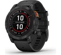 GARMIN fenix7 Pro Solar - GPS-Smartwatch (125 - 208 mm, Silikon, Schwarz/Schiefergrau) (010-02777-01)