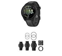 Garmin Forerunner 165, Easy to Use Lightweight GPS Running Smartwatch, Black & QuickFit Bicycle Mount