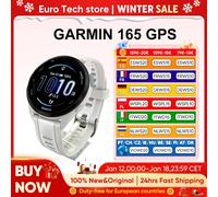 GARMIN Forerunner 165 Smartwatch 43 mm Laufuhr 1,2 Zoll AMOLED Touchscreen 25+ Sport- und Gesundheitsdaten GPS-Version White