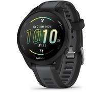 GARMIN Forerunner 165 Garmin-Uhr mit Pulsox-Sensor, Stress-Tracking, handgelenkgestützter Laufdynamik, handgelenkgestützter Herzfrequenzmessung, Cross-Training Black