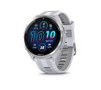 Garmin Forerunner® 965 Smartwatch zum Laufen, mit farbigem AMOLED-Display, Trainings- und Erholungsmessungen, Whitestone und Powder Gray