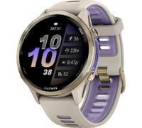 Garmin Forerunner 970 GPS Smartwatch - French Gray/Softgold Titan one size