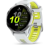 Garmin Forerunner 970 Steinweiss/Titanium Titan Silikon-Wechselarmband 22mm