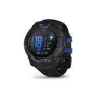 Garmin Instinct® 3 - 50 mm, AMOLED Schwarz mit Silikon-Wechselarmband 26 mm Bolt Blue