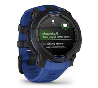 Garmin Instinct 3 AMOLED (45mm) SUPERNOVA Multisport-Smartwatch schwarz/bolt blue