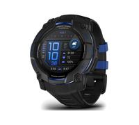 Garmin Instinct® 3 Instinct 3 - 50 mm, AMOLED "Schwarz / Bolt Blue mit Silikon-Wechselarmband 26 mm - Limited Edition" 010-03020-03