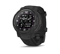 Garmin Instinct Crossover Solar - Tactical Edition, robuste Hybrid-Smartwatch mit Solar-Ladefunktionen, taktisch-spezifischen Funktionen, analogen Zeigern und Digitalanzeige, schwarz