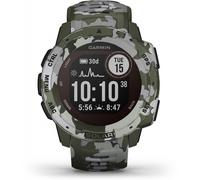 Garmin Instinct Solar Camo Smartwatch grün Solar-Ladefunktion Smart Notifications