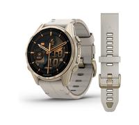 Garmin - 010-02903-40 - Smartwatch - Fenix 8 Sapphire - Lederarmband beige