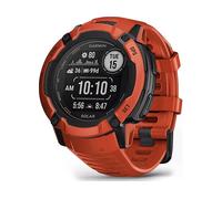 GARMIN Sportuhr Instinct 2X Solar Smartwatch Polymère renforcé de fibres Silikon, 26 mm, Rot