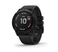 GARMIN Fenix 6X Pro Schwarz Smartwatch mit schwarzem Armband
