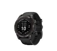 Garmin fenix® 7 PRO fenix 7 PRO - Sapphire Solar Edition "Schwarz/Carbongrau Titan DLC mit QuickFit®-Silikon-Armband 22 mm" 010-02777-11