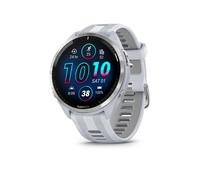 Garmin Forerunner 965 GPS Triathlon Multisportuhr Steinweiss / Titan