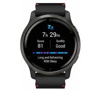 Garmin Venu 2 010-02430-21 schwarz/schiefer mit schnellwechselbarem Lederarmband