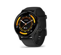 Garmin Venu 3 - 45 mm - schwarzes faserverstärktes Polymer - intelligente Uhr mit Band - Silikon - Handgelenkgröße: 135-200 mm - Anzeige 3.54 cm (1.4")