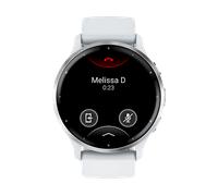 GARMIN VENU® 3 Smartwatch faserverstärktes Polymer Silikon, 22 mm, Steinweiss/Silber