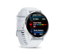 Garmin Venu 3 3,56 cm (1.4") AMOLED 45 mm Digital 454 x 454 Pixel Touchscreen Silber, Weiß WLAN GPS