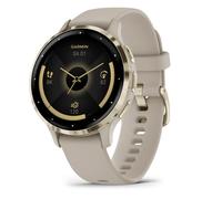 Garmin Venu 3S 3,05 cm (1.2") AMOLED 41 mm Digital 390 x 390 Pixel Touchscreen Gold, Grau WLAN GPS