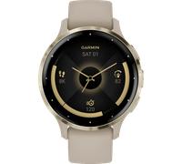 Garmin Venu 3S 3,05 cm (1.2") AMOLED 41 mm Digital 390 x 390 Pixel Touchscreen Gold, Grau WLAN GPS
