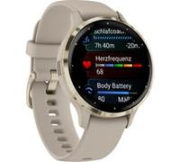 Garmin Venu 3S 3,05 cm (1.2") AMOLED 41 mm Digital 390 x 390 Pixel Touchscreen Gold, Grau WLAN GPS