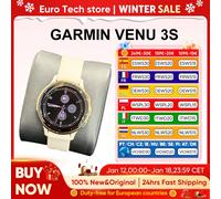 Garmin Venu 3s Smartwatch Fitness 1,2 Zoll AMOLED Touch Display 30+ Sport Laufen Musik GPS Starlight White