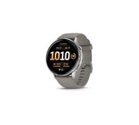 Garmin Venu 4 (45mm) mit Silikon-Armband (22mm) schwarz/silber/grau