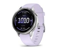 Garmin Venu 4 - 41 mm Grau/Silber mit Schnellwechsel-Silikon-Armband 18 mm Lavendelblau Smartwatch - 10€ sparen mit Wero