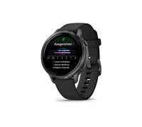 GARMIN Venu 4 41 mm Smartwatch Edelstahl und faserverstärktes Polymer Silikon, 18 mm, Handgelenkumfang 110-195mm, Schwarz/Schiefergrau