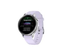 GARMIN Venu 4 41 mm Smartwatch Edelstahl und faserverstärktes Polymer Silikon, 18 mm, Handgelenkumfang 110-195 Grau/Silber